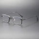 Half Rim Titanium Glasses Frame LE0316_Black
