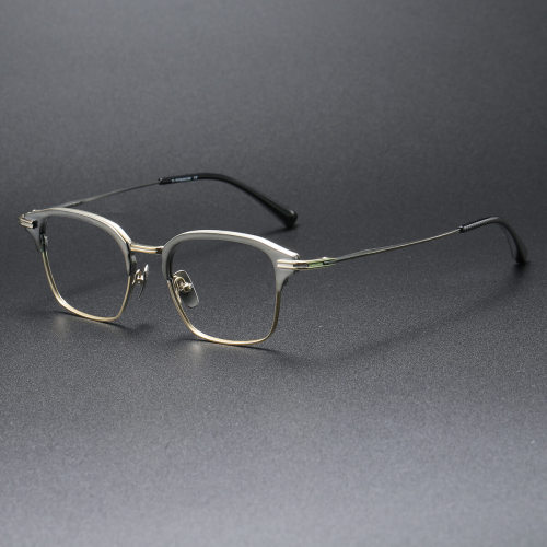 Titanium Eyeglasses LE0299_Gunmetal & Gold