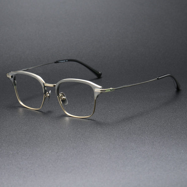 Titanium Eyeglasses LE0299_Gunmetal & Gold