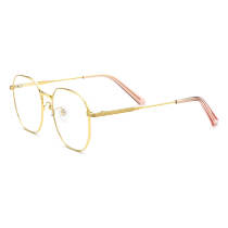 Pure Titanium Eyeglasses LE0513_Gold Pure Titanium Eyeglasses LE0513_Gold