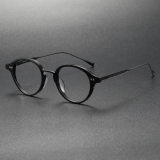 Acetate & Titanium Eyeglasses LE0314_Black