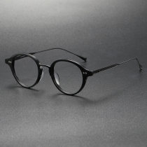 Acetate & Titanium Eyeglasses LE0314_Black