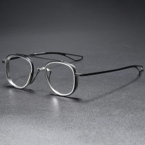 Titanium Eyeglasses LE0304_Black & Silver