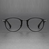 Titanium Eyeglasses LE0313_Black & Silver