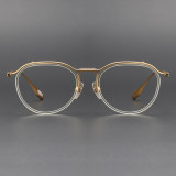 Titanium Eyeglasses LE0321_Clear & Gold