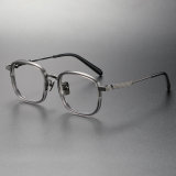Acetate & Titanium Eyeglasses LE0273_Gunmetal & Gray