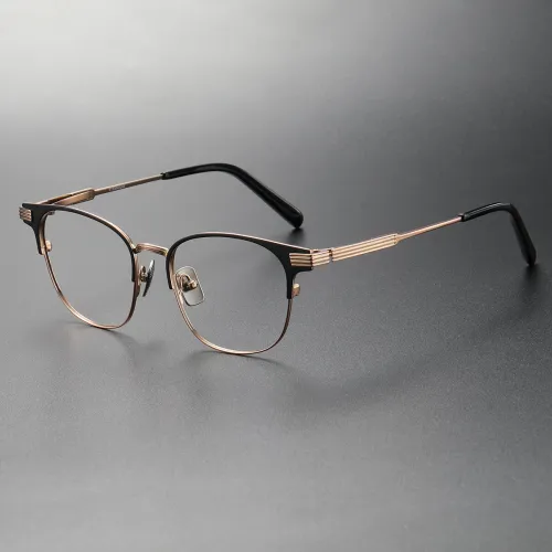 Titanium Eyeglasses LE0272_Black & Rose Gold