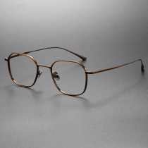 titanium Eyeglasses LE0288_Bronze titanium Eyeglasses LE0288_Bronze