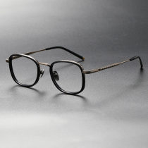 Titanium Eyeglasses LE0269_Black & Bronze