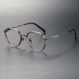 Acetate & Titanium Eyeglasses LE0274_Gunmetal & Gray