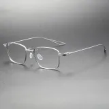 Rectangle Titanium Eyeglasses Frame LE0266_Silver