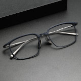 Titanium Eyeglasses LE0268_Gunmetal & Blue