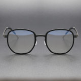 Titanium & TR Eyeglasses LE0255_Gunmetal - Black