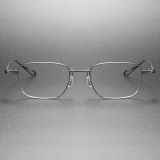 Rectangle Titanium Eyeglasses Frame LE0266_Gunmetal