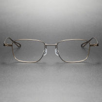 Rectangle Titanium Eyeglasses Frame LE0266_Bronze