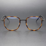 Titanium & TR Eyeglasses LE0255_Tortoise - Gunmetal