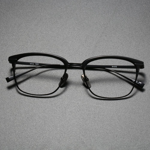 Acetate & Titanium Eyeglasses LE0271_Black