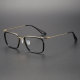 Acetate & Titanium Eyeglasses LE0163_Black & Gold