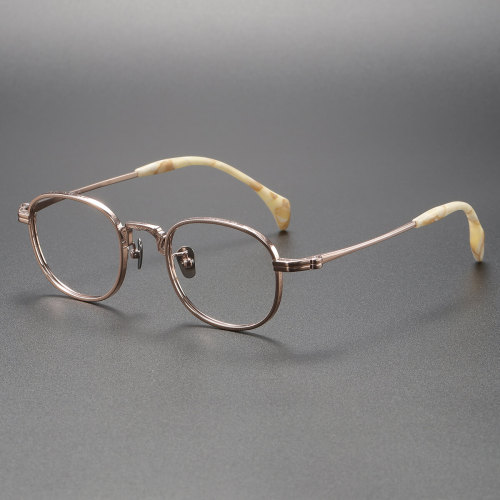 Titanium Eyeglasses LE0165_Rose Gold