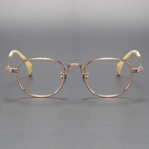 Titanium Eyeglasses LE0165_Rose Gold