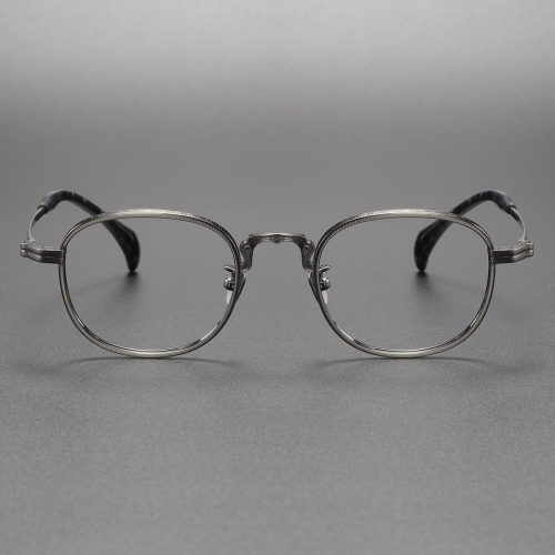 Titanium Eyeglasses LE0165_Black & Silver