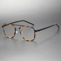 Titanium & TR Eyeglasses LE0253_Tortoise & Black