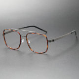 Titanium & TR Eyeglasses LE0250_Gunmetal & Tortoise