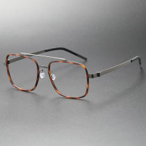 Titanium & TR Eyeglasses LE0250_Gunmetal & Tortoise