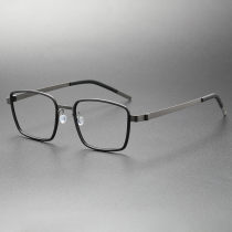 Titanium & TR Eyeglasses LE0254_Gunmetal & Black