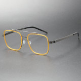 Titanium & TR Eyeglasses LE0250_Brown & Gunmetal