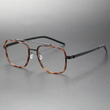 Titanium & TR Eyeglasses LE0250_Tortoise & Black