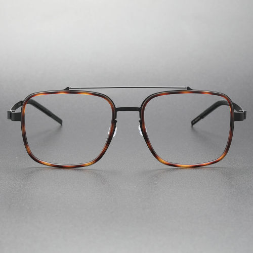 Titanium & TR Eyeglasses LE0250_Tortoise & Black