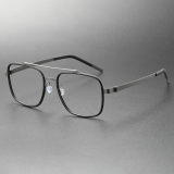 Titanium & TR Eyeglasses LE0250_Gunmetal & Black