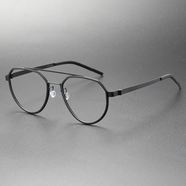 Titanium & TR Eyeglasses LE0251_Black