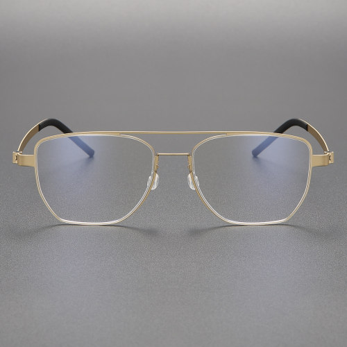 Titanium Eyeglasses LE0214_Gold