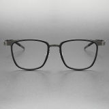 Titanium & TR Eyeglasses LE0247_Gunmetal & Black