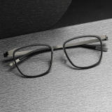 Titanium & TR Eyeglasses LE0247_Gunmetal & Black