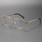 Titanium Eyeglasses LE0214_Gold