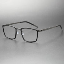 Titanium & TR Eyeglasses LE0246_Gunmetal & Black