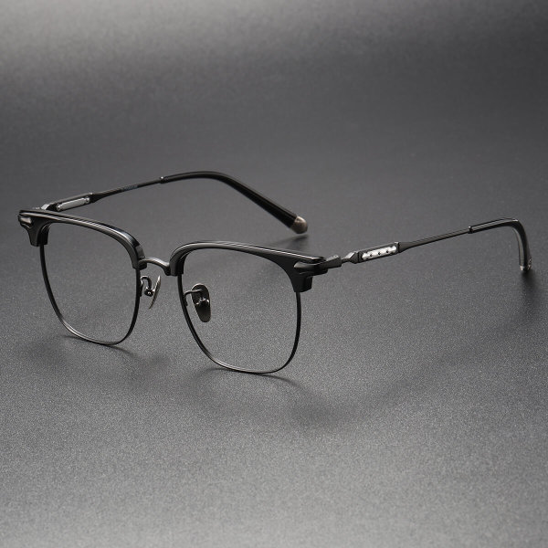 Acetate & Titanium Eyeglasses LE0241_Black