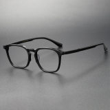 Acetate & Titanium Eyeglasses LE0211_Black