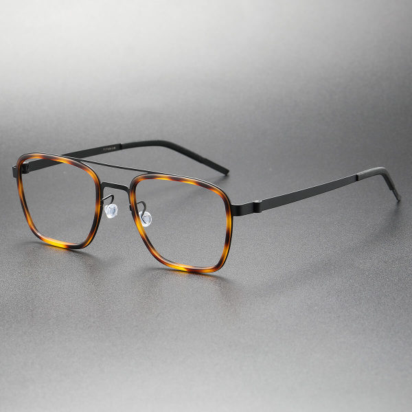 Titanium & TR Eyeglasses LE0245_Tortoise & Black