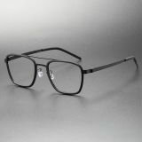 Titanium & TR Eyeglasses LE0245_Black