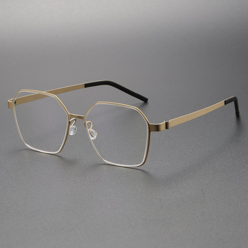 Titanium Eyeglasses LE0215_Gold