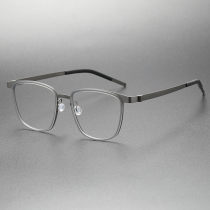 Titanium & TR Eyeglasses LE0247_Gunmetal & Gray