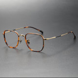 Acetate & Titanium Eyeglasses LE0191_Gold & Tortoise