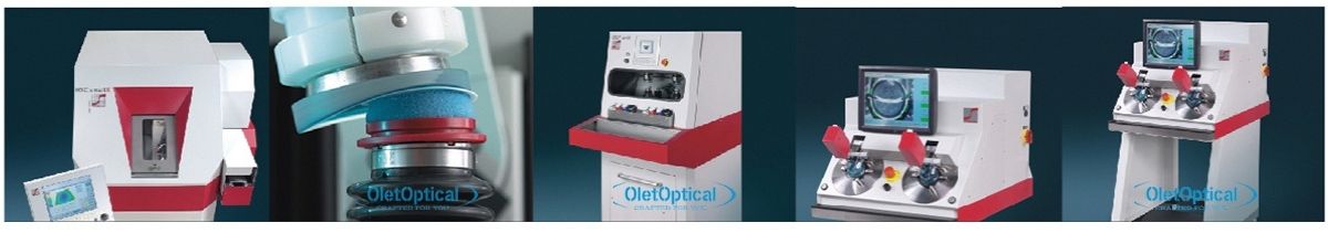 Schneider Free-Form Surface Processing Equipment in operation, showcasing precision lens shaping and customization. This advanced machinery allows Olet Optical to create highly accurate and personalized lenses for optimal visual performance.