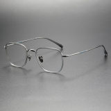 Acetate & Titanium Eyeglasses LE0191_Gunmetal & Gray
