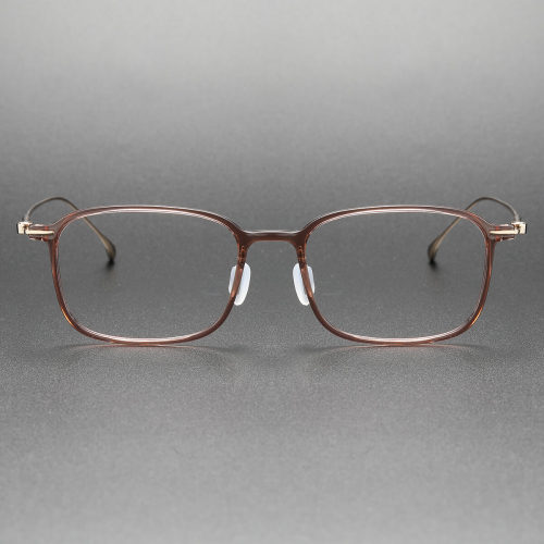 ULTEM & Titanium Eyeglasses LE0198_Clear & Brown