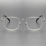 Acetate & Titanium Eyeglasses LE0191_Clear & Silver